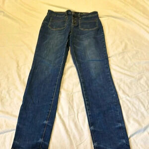 Judy Blue Skinny Dit dark wash denim jeans button fly size 9/29